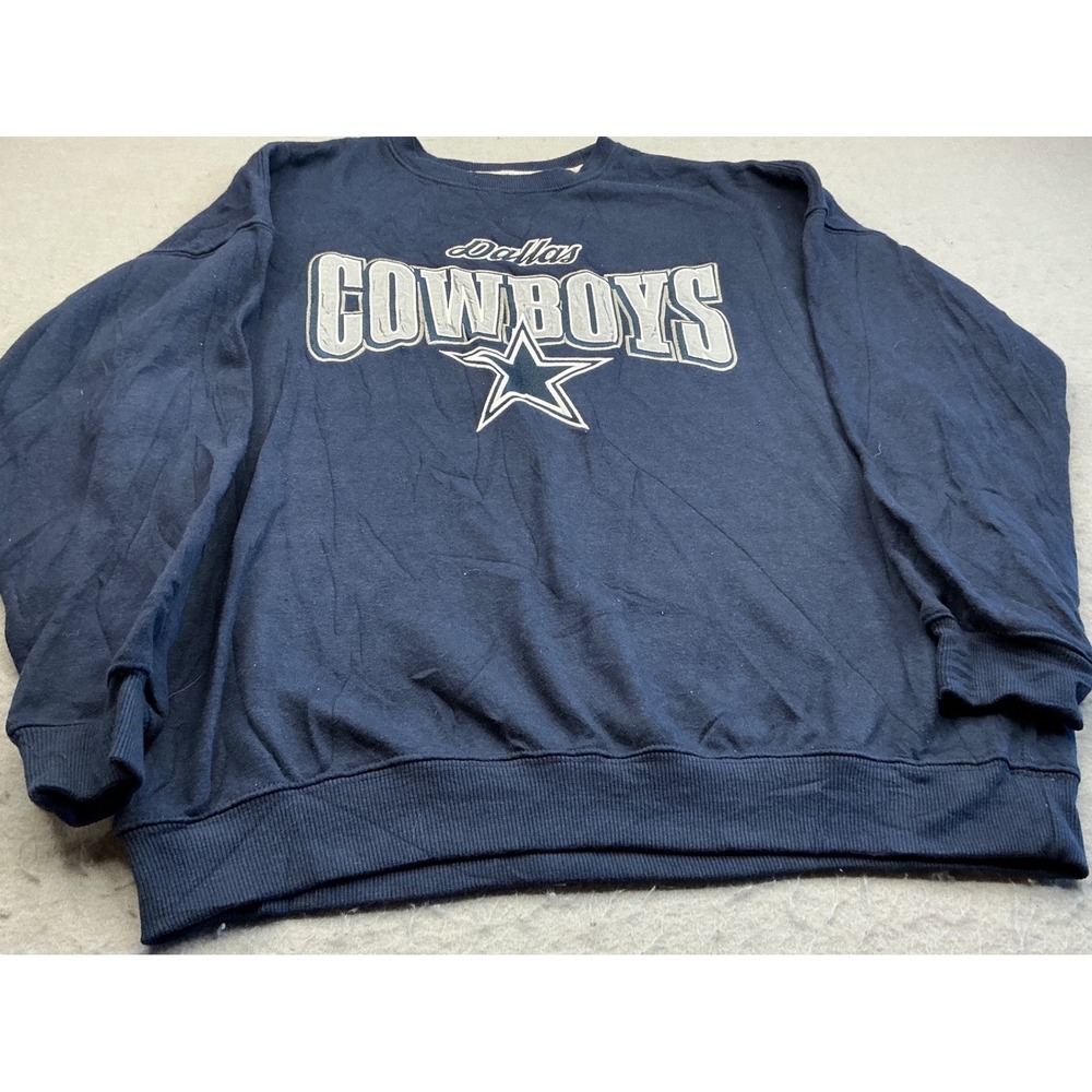 Ultra Game Dallas Cowboys Sweatshirt Navy Blue Graphic Logo Size S Mens NFL
